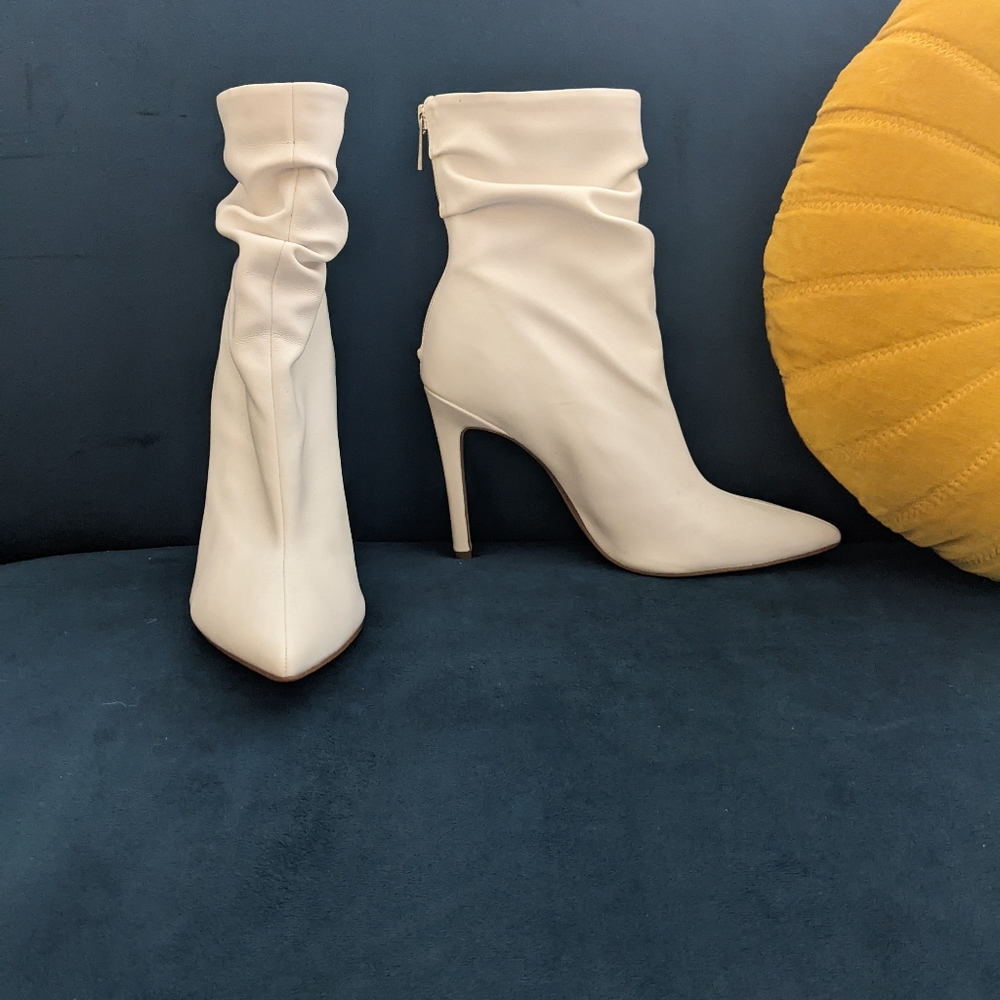 Jessica Simpson white booties